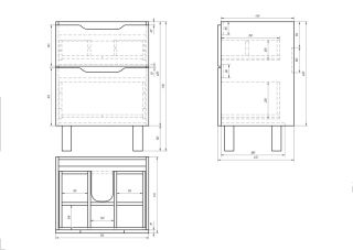 Dreja Тумба Q Plus 55, белый лак